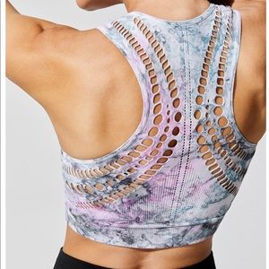 Tie Dye Seamless Racerback Sports Bra